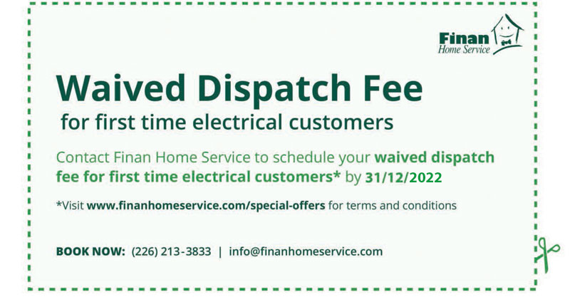 Waived Dispatch Fee for First Time Electrical Customers